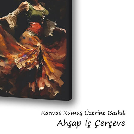 çingene latin dans okulu baskılı kanvas duvar tablosu