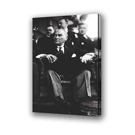 mustafa kemal atatürk baskılı kanvas duvar tablosu