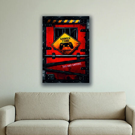 game oyuncu odası baskılı kanvas duvar tablosu