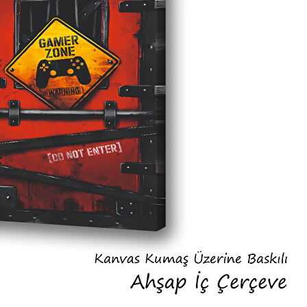 game oyuncu odası baskılı kanvas duvar tablosu