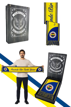 MAZİNDE BİR TARİH YATAR DOKUMA ATKI LAZER KUTU HEDİYELİ