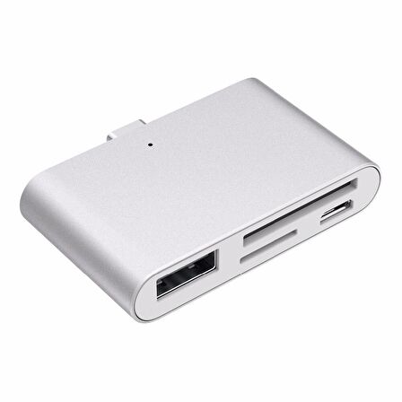 Type C Usb 3.1 Kart Okuyucu SD MicroSD Tf Hub All in Çevirici Dönüştürücü Adaptör