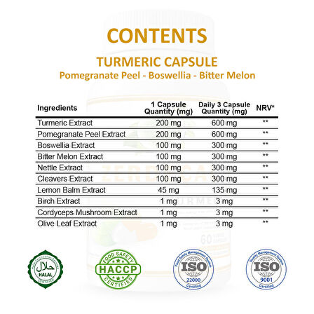 Zerdeçal Kapsül (Turmeric Capsule)