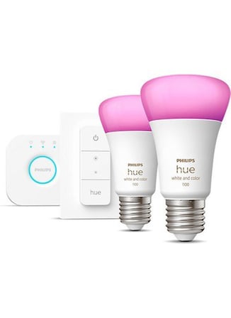 Philips HueWCA 9-75W E27 Renkli Akıllı Ampul 2'li Başlangıç Seti (Kumandalı)