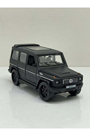 Mercedes G63 Jeep Siyah Metal Sesli Işıklı Diest Car Oyuncak model Araba 12 cm