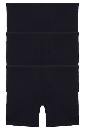 Kadın Paçalı Külot Pamuklu Şort Boxer 3 lü Paket SİYAH