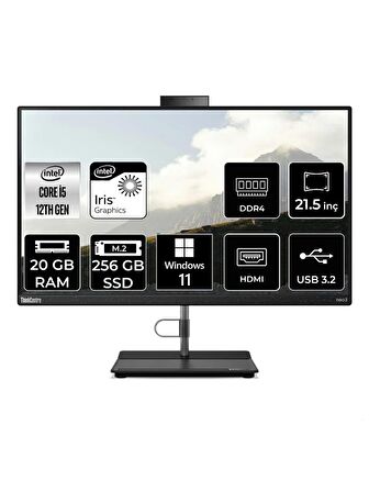LENOVO THİNKCENTRE NEO 30A i5 1235U 20GB RAM 256GB SSD 21.5" FHD W11P ALL IN ONE PC 12B3003RTX 