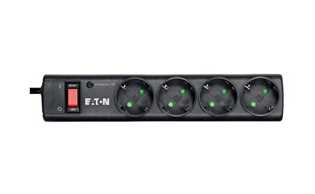 Eaton Akım Korumalı Priz (4'lü Schuko) Eaton Protection Strip 4 DIN - PS4D