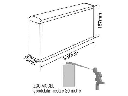 Arsel Dekolite Z Serisi AE-4213-L Acil Çıkış Yönlendirme Armatürü Kombine Sürekli ve Kesintide 180 Dak. Yanan 500lm Led