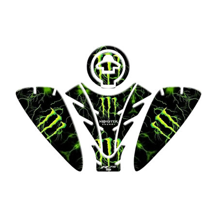 Gogo Tank Pad Set 009 Mnstr Yeşil-siyah Yamaha Yzf-R25 2019-2024