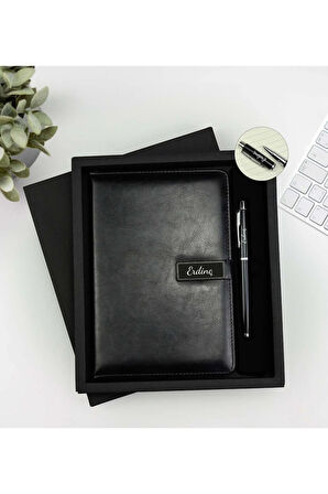 Özel Kutulu Orta Boy Defter Kalem Seti
