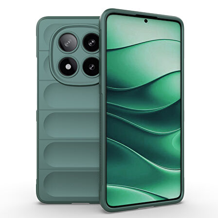 Xiaomi Redmi Note 14 Pro 4G Kılıf Esnek TPU Oyuklu Arka Yüzey Tasarımlı Etnik Silikon Kapak