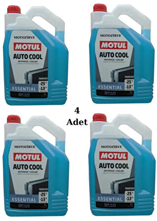 Motul Auto Cool Essential Antifriz Soğutma Sıvısı 5 Litre -25 c (4 Adet)