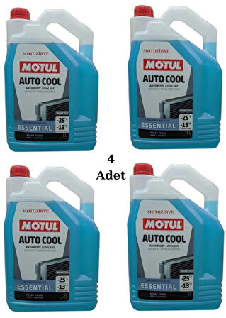 Motul Auto Cool Essential Antifriz Soğutma Sıvısı 5 Litre -25 c (4 Adet)