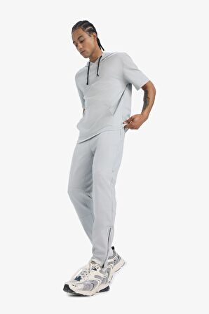 DeFactoFit Slim Fit Sporcu Jogger Eşofman Altı Dar Kesim Fermuarlı Paça D7998AX25SPGR91