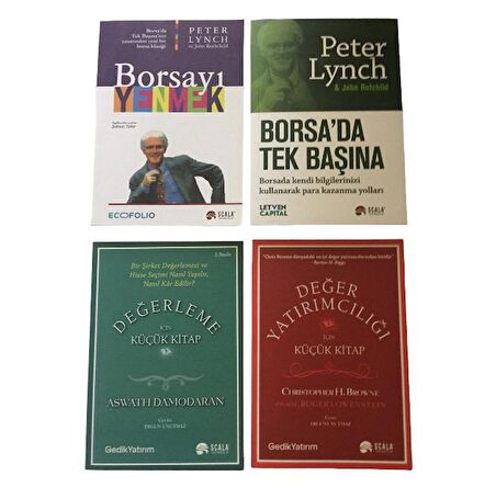 BORSAYI YENMEK+BORSADA TEK BASINA+DEGERLEME+DEGER YATIRIMCILIGI 4 SET