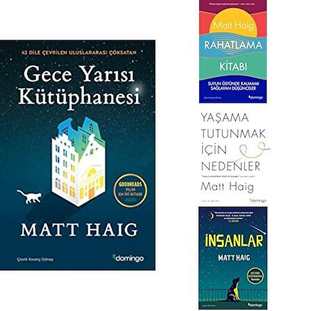 GECEYARISI KUTUPHANESI+RAHATLAMA+INSANLAR+YASAMA TUTUNMAK ICIN NEDENLER (4 SET)