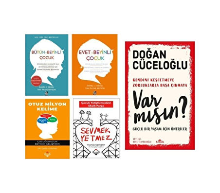 Otuz Milyon Kelime Evet Beyinli Çocuk Bütün Beyinli Çocuk Var Mısın Sevmek Yetmez Seti 5 Kitap