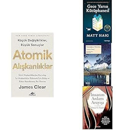 ATOMIK ALISKANLIKLAR+GECEYARISI KUTUPHANESI+INSANLIGIMI YITIRIRKEN+INSANIN ANLAM ARAYISI=4 SET