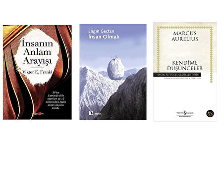 INSANIN ANLAM ARAYISI+INSAN OLMAK+KENDIME DUSUNCELER HASAN ALI YUCEL=3  SET