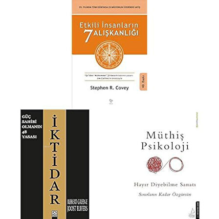 etkili insanlarin 7 aliskanligi - iktidar - muthis psikoloji = 3 set
