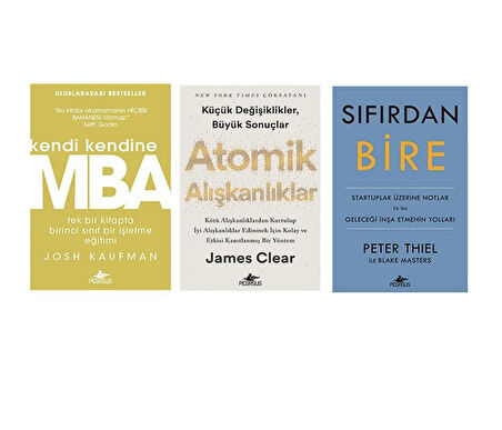 MBA + ATOMIK ALISKANLIKLAR + SIFIRDAN BIRE =3 SET