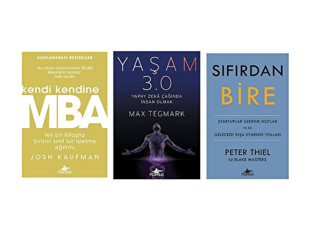 MBA + YASAM 3.0 YAPAY ZEKA CAGINDA INSAN OLMAK + SIFIRDAN BIRE = 3 SET