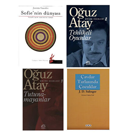 SOFIE NIN DUNYASI + TEHLIKELI OYUNLAR + TUTUNAMAYANLAR + CAVDAR TARLASINDA COCUKLAR =4 SET