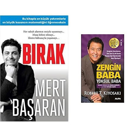 birak + zengin baba yoksul baba 2 li set