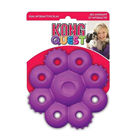 KONG Quest Star Çiçek Şeklinde Köpek Oyuncağı Small