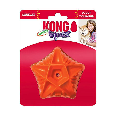 KONG Squeezz Orbitz Top Şeklinde Ses Çıkaran Köpek Oyuncağı M/L