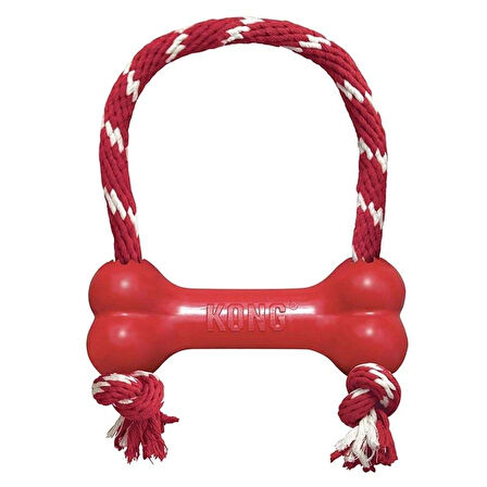 KONG Goodie Bone Kemik Şeklinde İpli Köpek Oyuncağı M
