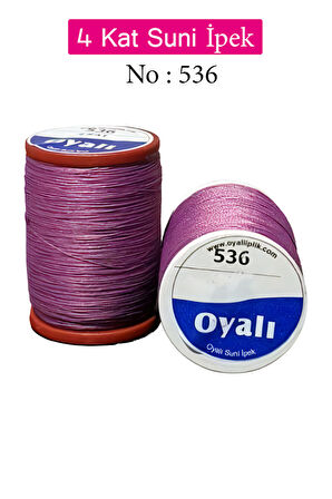 Oyalı 4 Kat Suni İpek İplik İğne Oyası Boncuk İpi Tığ Oyası No:536
