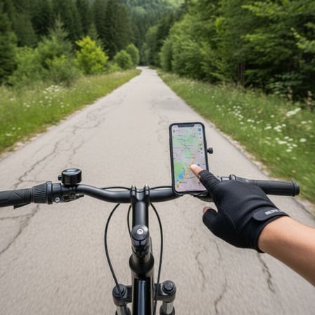 Evrensel Motosiklet Telefon Tutucu – Kaymaz, Kilitlenebilir Güvenli Tutuşlu, 360° Ayarlanabilir Gidon Bağlantılı Akıllı Telefon Aparatı (Timya/Go1395)  206668