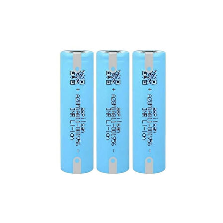 Aspilsan INR18650A28 - 3.7V 2800 mAh Li-ion Şarjlı Pil - 25A 3 Lü  (+ - Pinli)