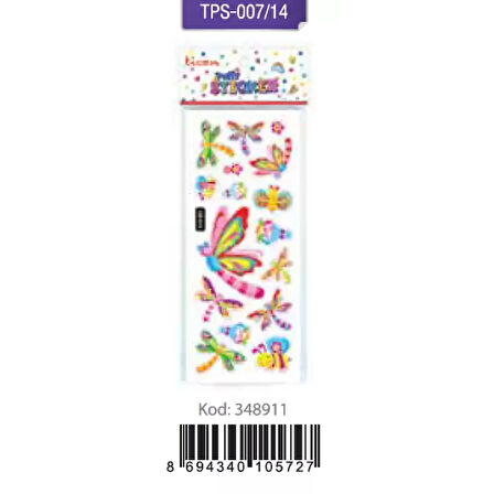 Ticon Puffy Sticker Hayvan Figürleri Tps-007/14