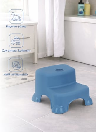 Çok Amaçlı Katlı Basamak 516 (Yeni) İndigo Mavi