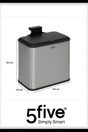 5five Simply Smart Dolap İçi Compact 5LT Çöp Kovası