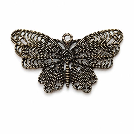 🦋 Hanori Butterfly Dreams Collection – Vintage Kelebek Kolye Ucu