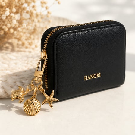 Hanori Ocean Charm – Kaplumbağa, Deniz Kabuğu ve Deniz Yıldızı Figürlü Cüzdan & Çanta Charmı