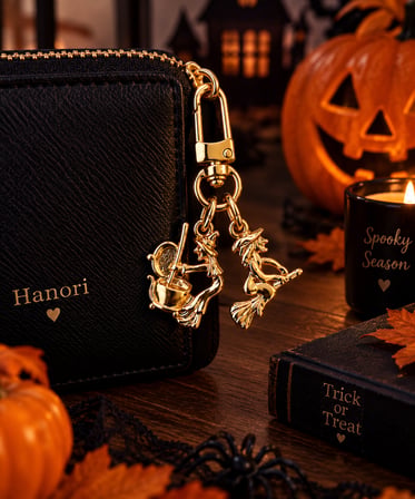  🧙‍♀️ Witch’s Night – Cadılar Bayramı Cadı Figürlü Cüzdan Charmı