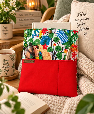 🌺 Viva Garden – El Yapımı Kitap Kılıfı, Tablet Kılıfı & E-Okuyucu Kılıfı