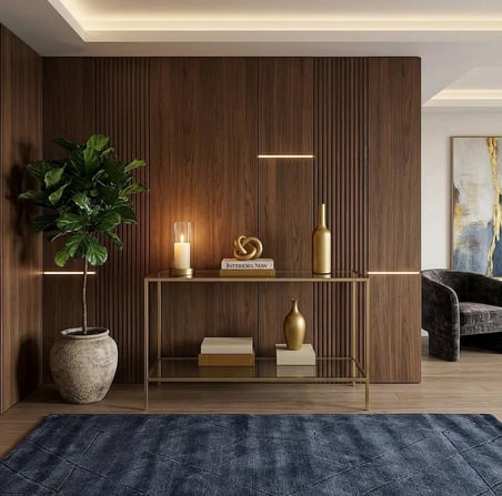 Tokyo Gold Dresuar 100 Cm Dekoratif Çok Raflı Konsol
