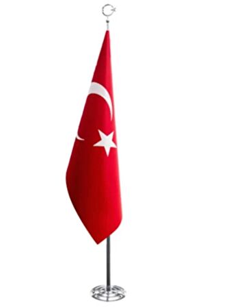 Krom Makam Bayrağı Direği 225 cm