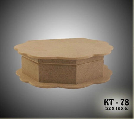 Ahşap Boyanabilir Takı-makyaj-aksesuar Dekoratif Midye Görünümlü Çok Amaçlı Kutu