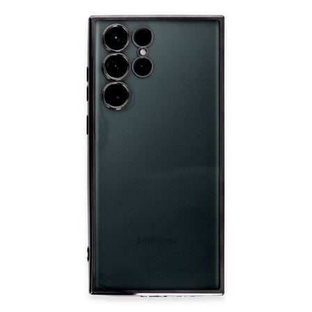 Samsung Galaxy S22 Ultra Kılıf Razer Lensli Silikon - Siyah