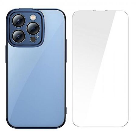 Baseus 2in1 Armor Kamera Korumalı iPhone 14 Pro Max Kılıf Ve iPhone 14 Pro Max Ekran Koruyucu Set