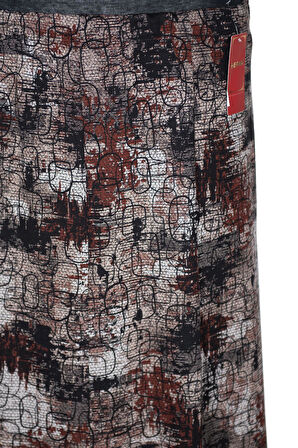 Hesna Kadın Ayşen Kışlık 8 Parça Astarsız Lastikli Kiremit Etek D30