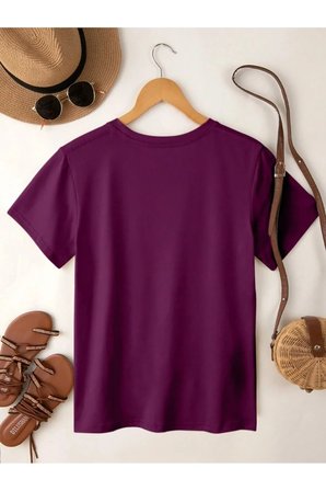 Unisex Siluet Baskılı Tasarım Tshirt