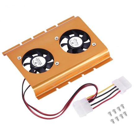 4222 Çiftli HDD Harici Disk Kasa İçi Soğutucu Fanı